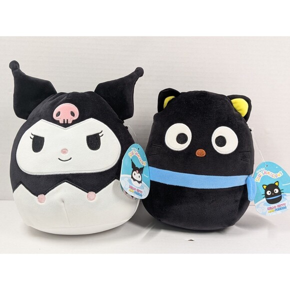 Squishmallows 8” Kuromi & Chococat Sanrio Hello Kitty Plush NWT - Picture 1 of 4